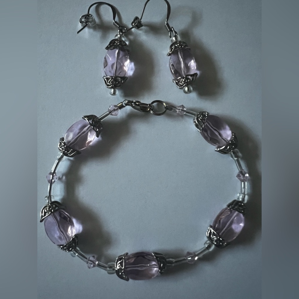 Elegant Purple Jewelry Set